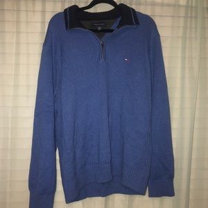 Knit Pullover Mock-neck Sweater